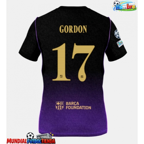 Camiseta Barcelona Anthony Gordon #17 Segunda Equipación Replica 2026-27 mangas cortas